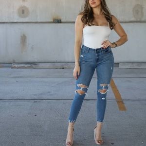 Eunina Skinny Crop Jeans